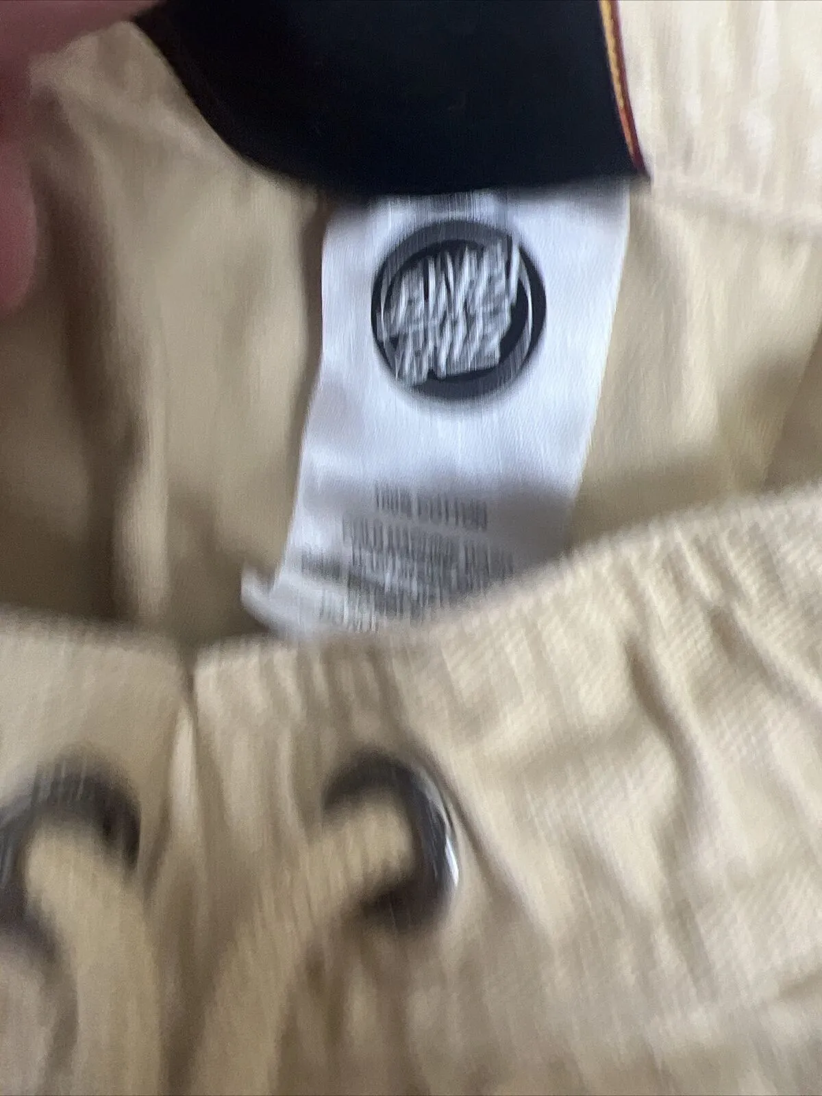 Santa Cruz Boys Teens Beige Chino Pants Size 16 Years