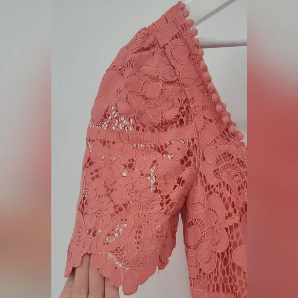 Saylor Louisa Lace Midi Dress Size Small Retail $253