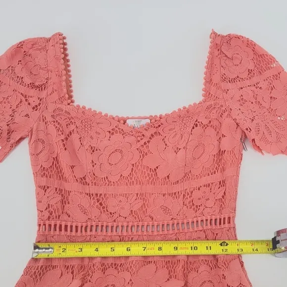 Saylor Louisa Lace Midi Dress Size Small Retail $253