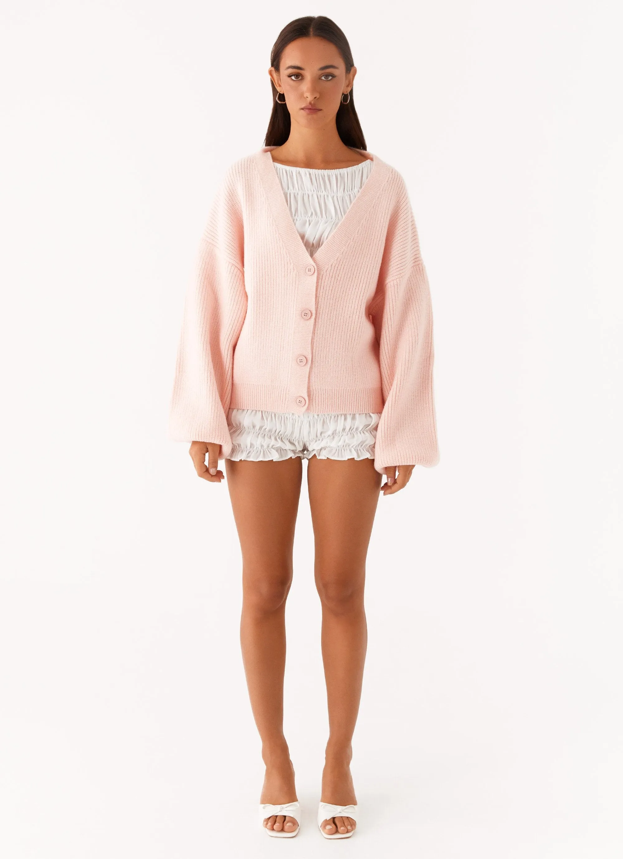 Sheila Knit Cardigan - Blush