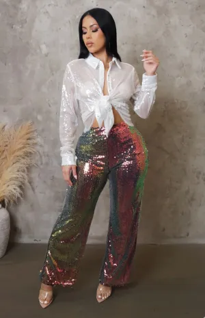 SHINE BRIGHT TOP ( White )