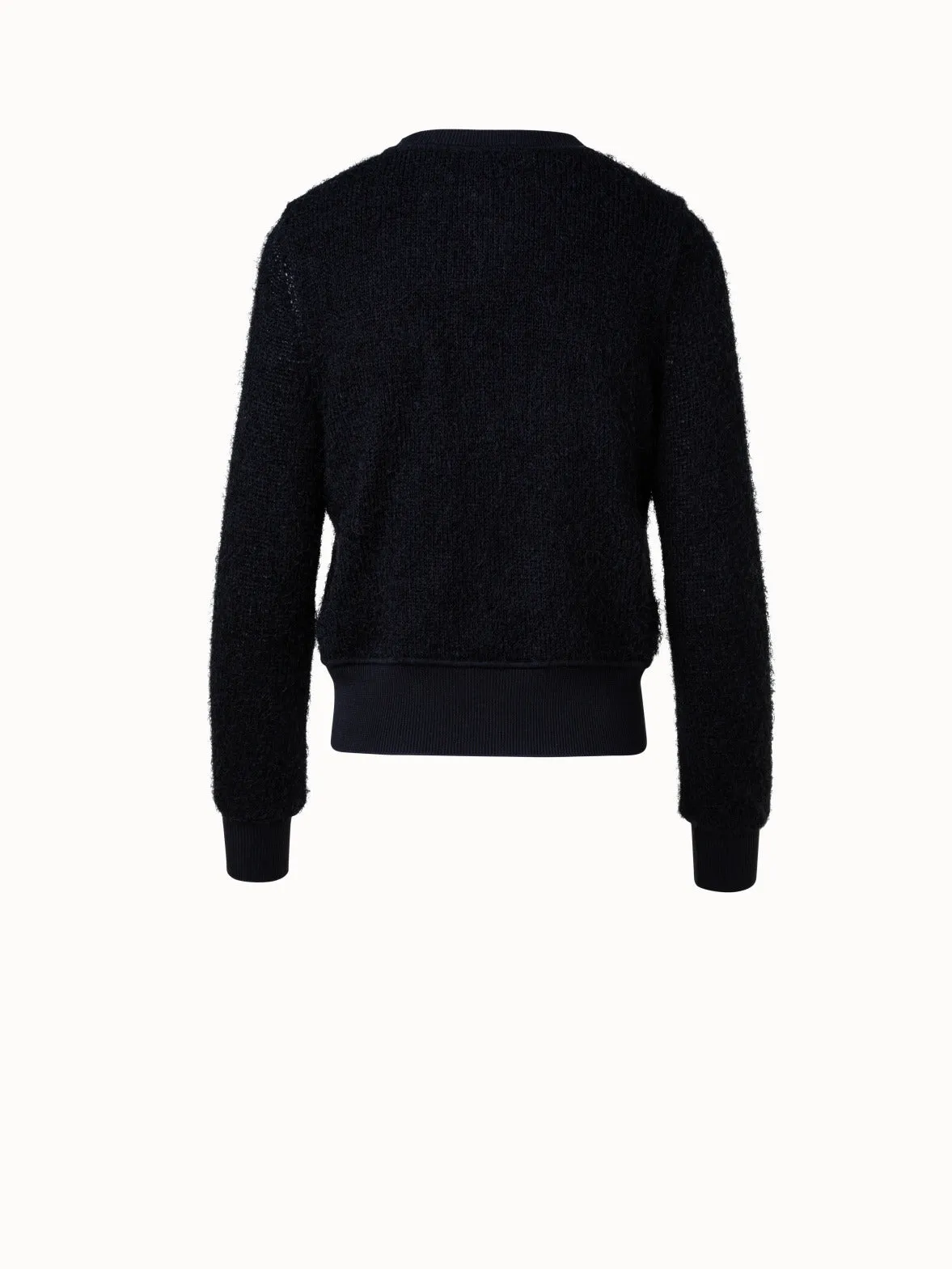 Short Cardigan in Silk Cashmere Blend