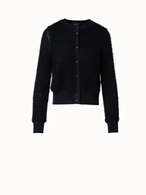 Short Cardigan in Silk Cashmere Blend