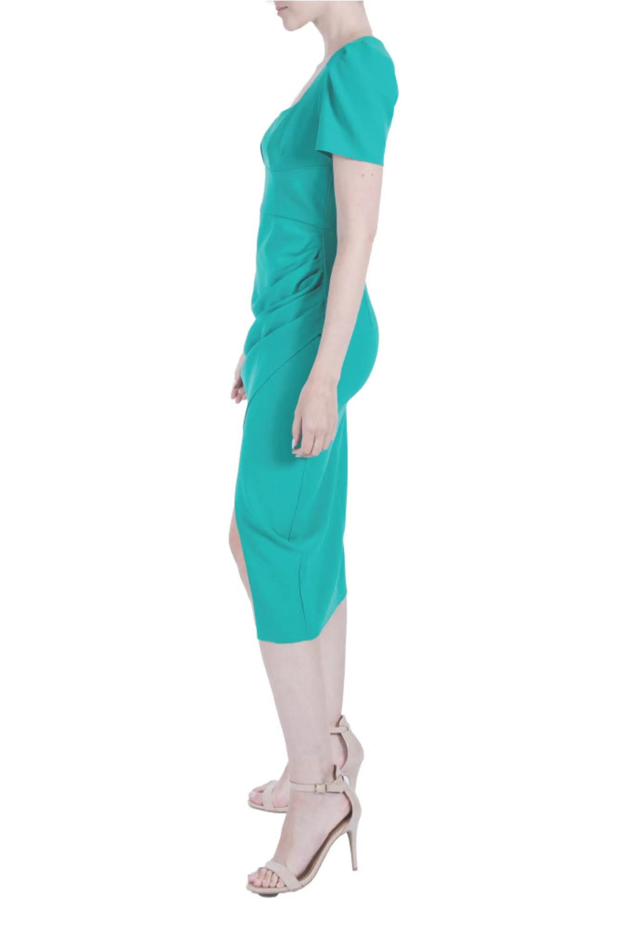 Short Sleeve Midi Dress