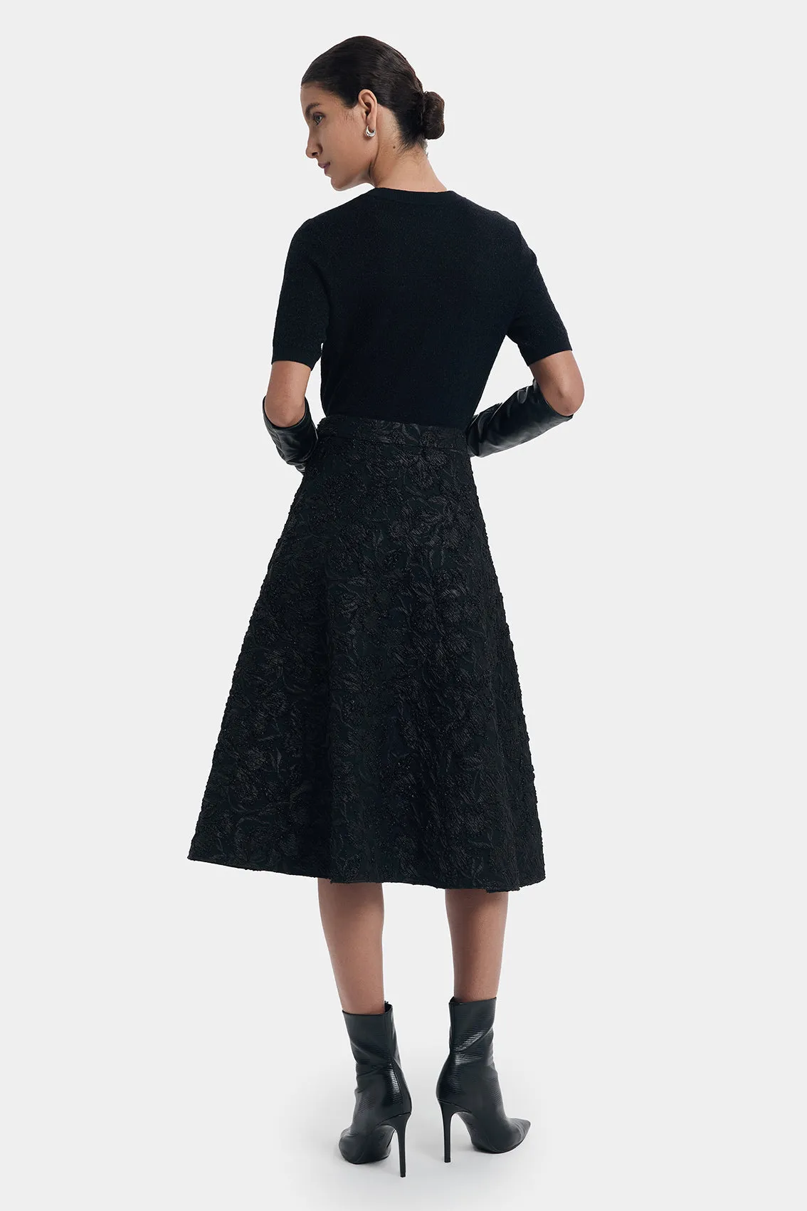 SHORT SLEEVES CASHMERE POLYAMIDE KNITWEAR