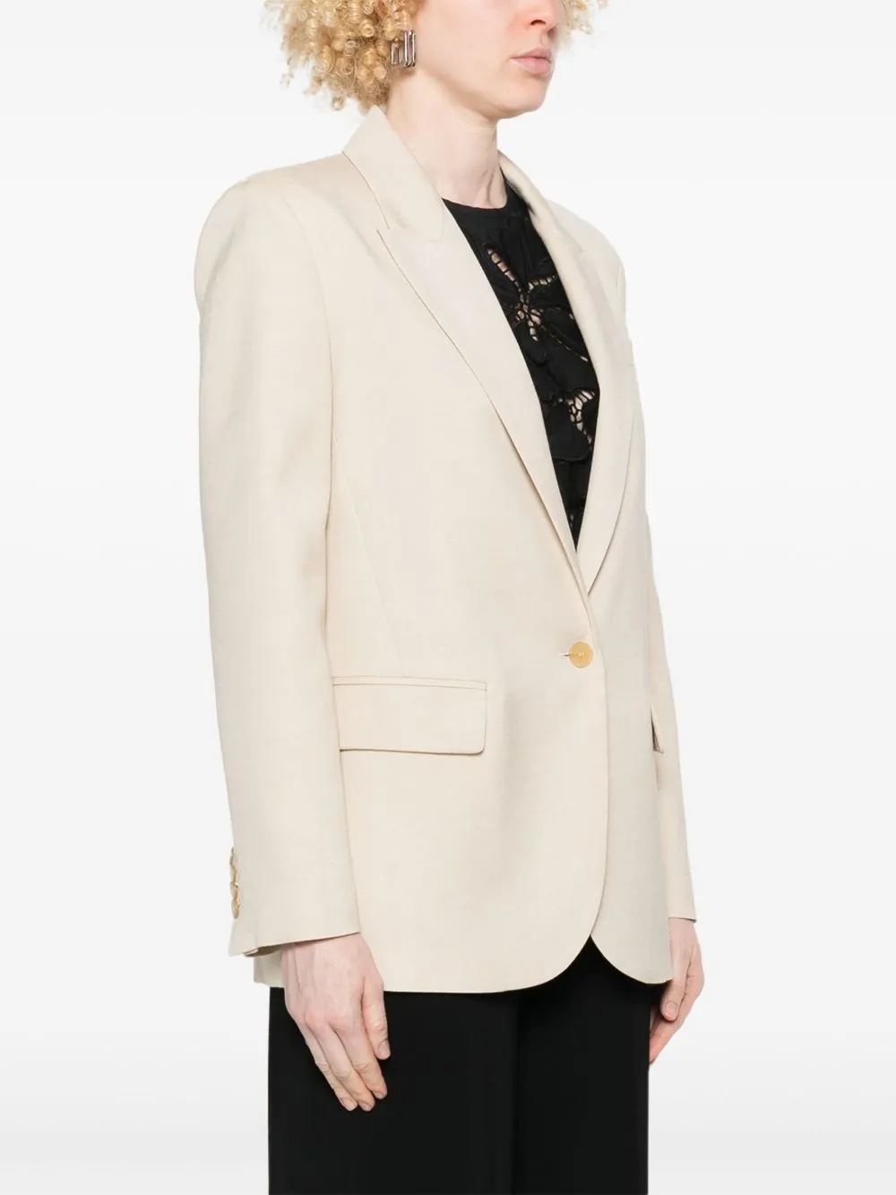 Single-breasted blazer jacket