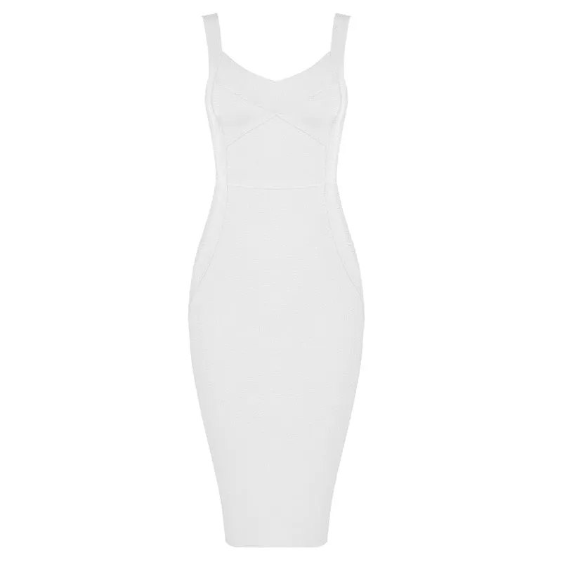 Sleeveless Rayon Bandage Dress