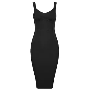 Sleeveless Rayon Bandage Dress