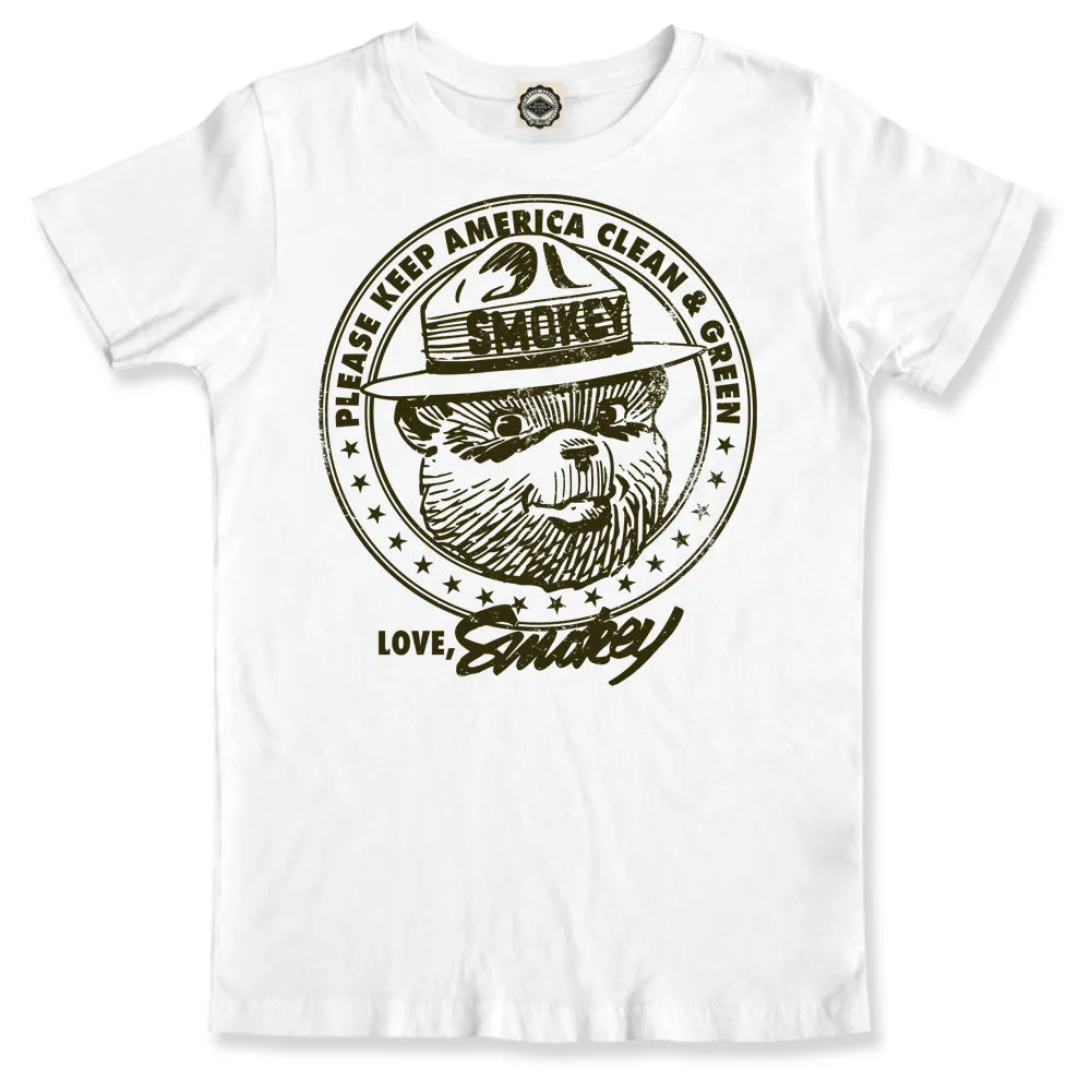 Smokey Bear "Keep America Clean & Green" Kid's Tee