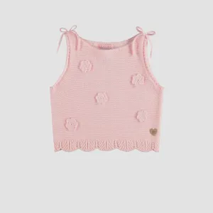 Souris Mini - Knitted Crochet Camisole - Pink