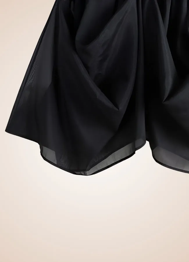 Steampunk Black Spring Skirt