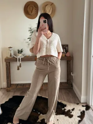 Straight Leg Pull-On Tensil Cargos