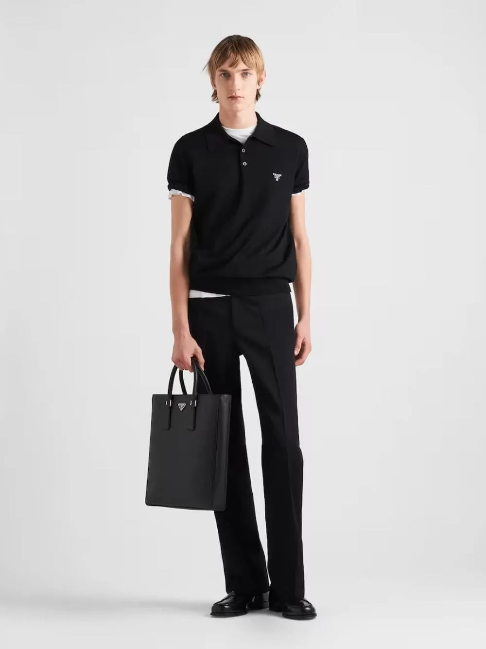 Superfine Wool Logo Polo