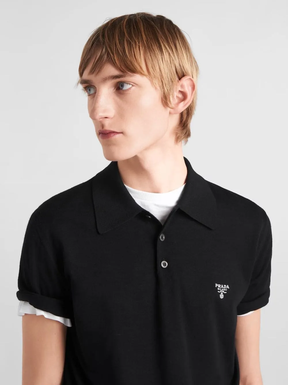 Superfine Wool Logo Polo