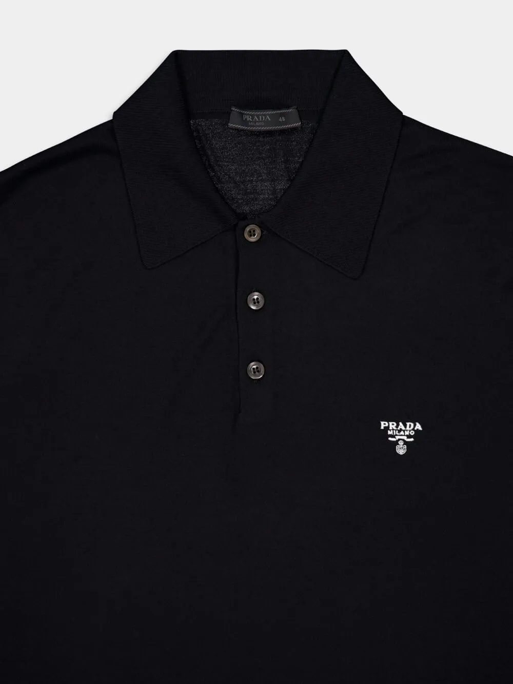 Superfine Wool Logo Polo