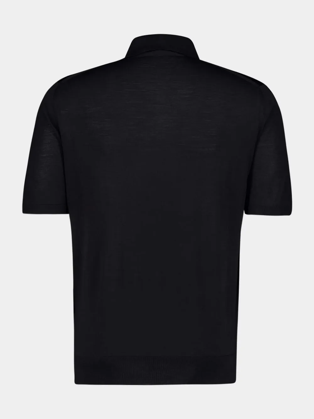 Superfine Wool Logo Polo