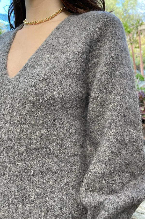 The Patch Pocket Tunic in Truffle Gray
