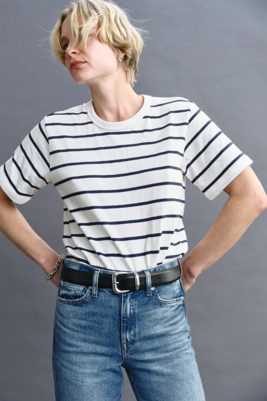 The Practice Tee in Dime Knit™