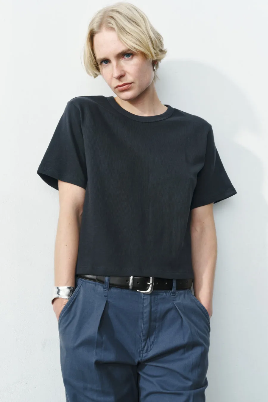 The Practice Tee in Dime Knit™