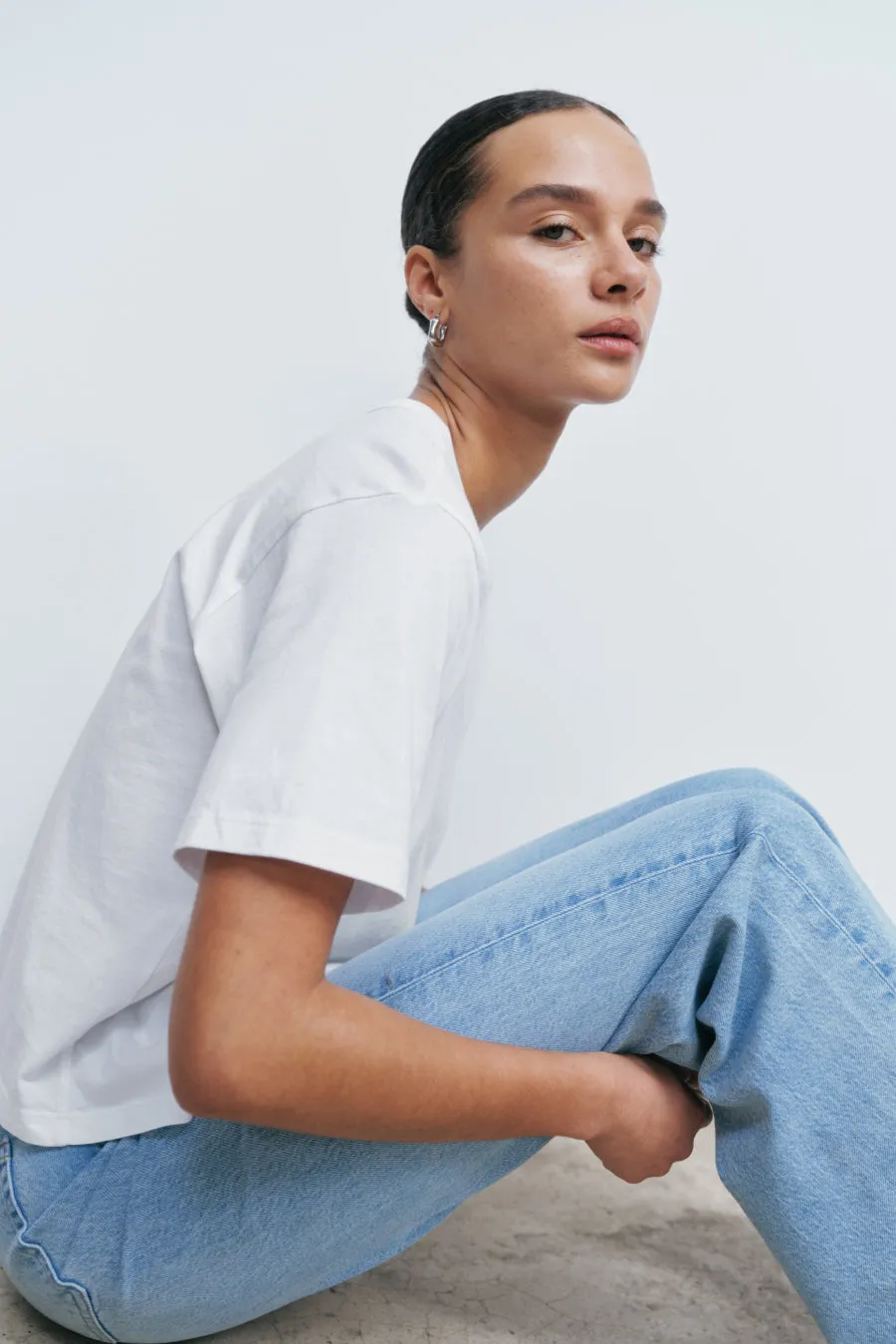 The Practice Tee in Dime Knit™