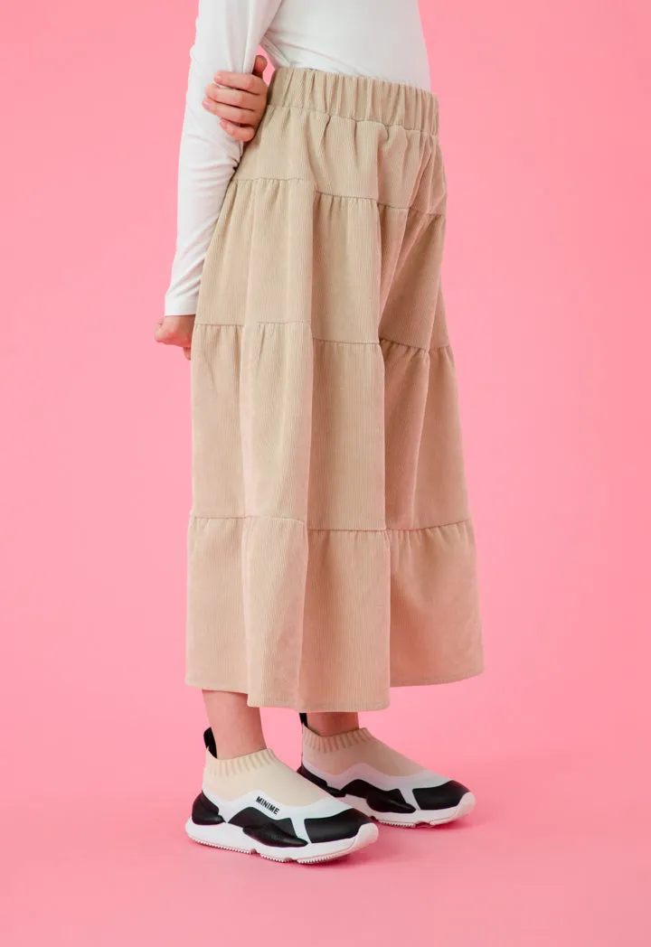 Tiered Corduroy Culottes
