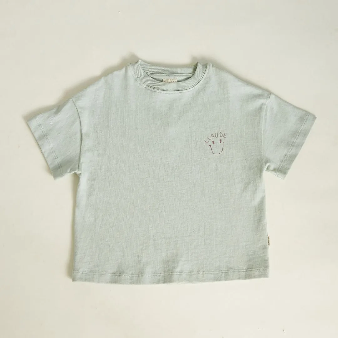Tobi Smile Sea Green Cotton Tee