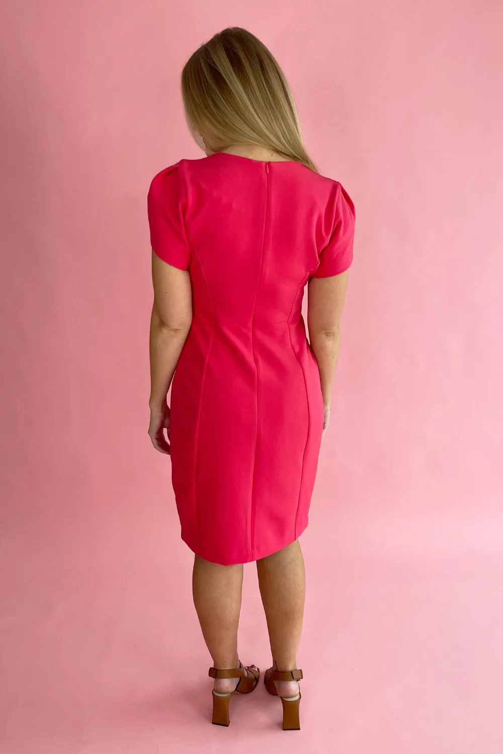 Tulip Sleeve Sheath Dress