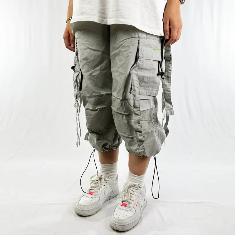 Vintage Criminal Damage Drome Cargo Shorts in Grey