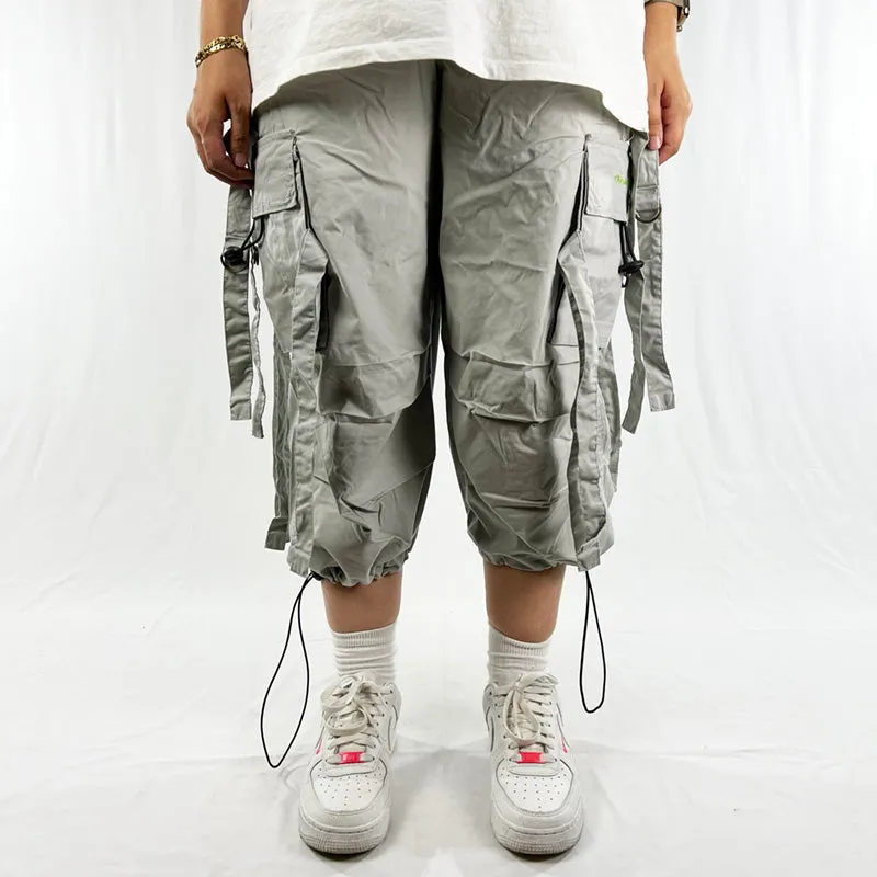 Vintage Criminal Damage Drome Cargo Shorts in Grey