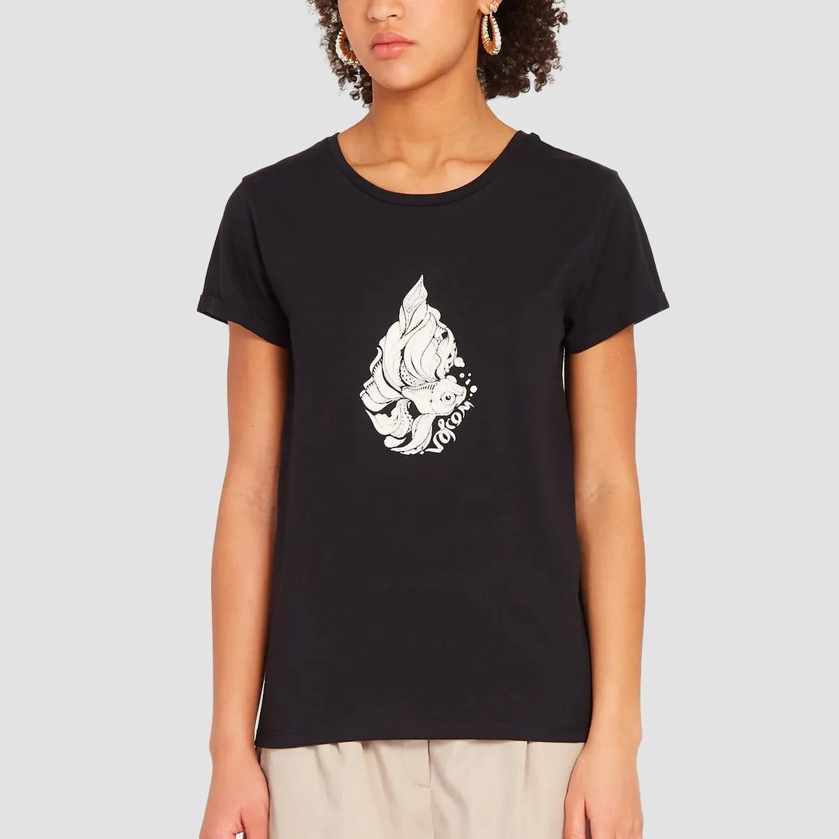 Volcom Radical Daze T-Shirt Black - Womens