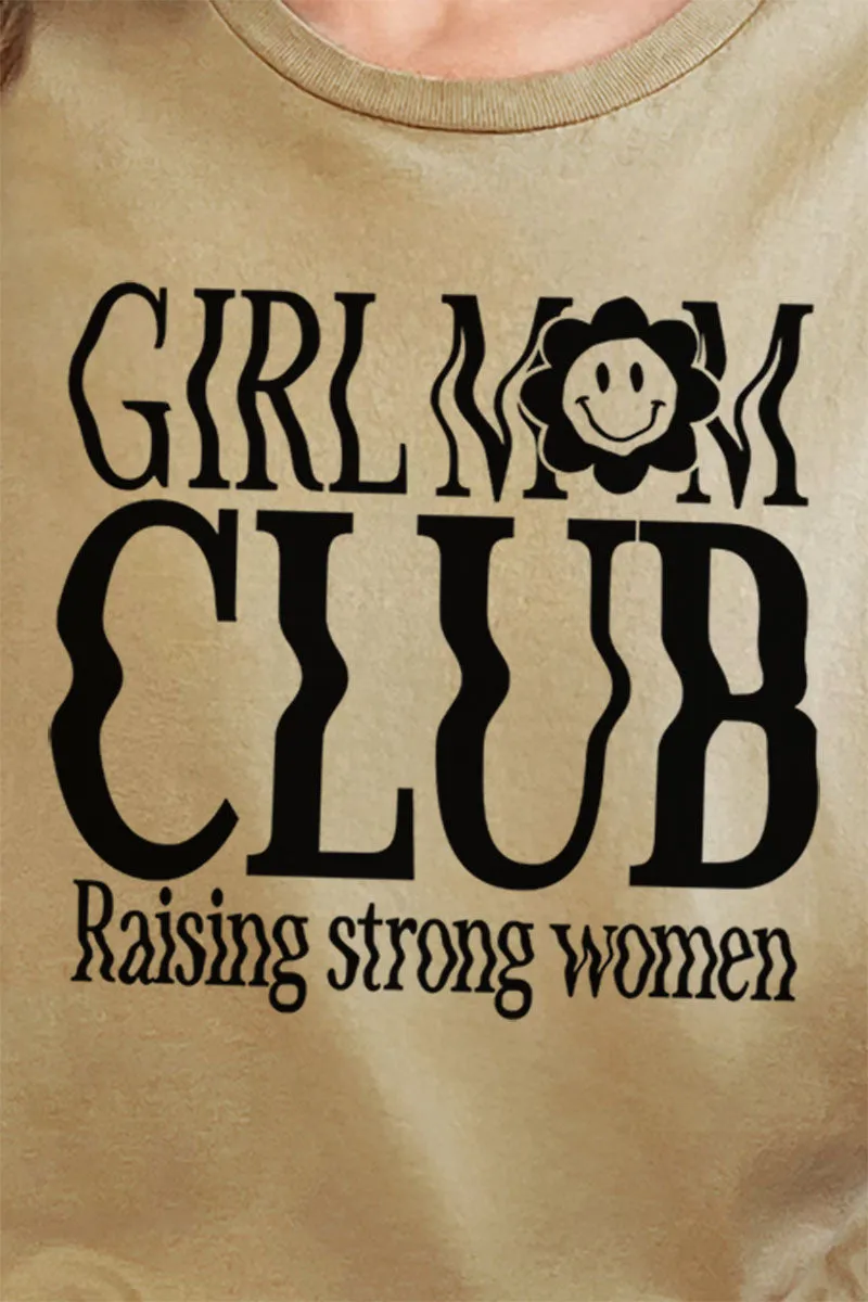 Wavy Girl Mom Club Short Sleeve Relaxed Fit T-Shirt