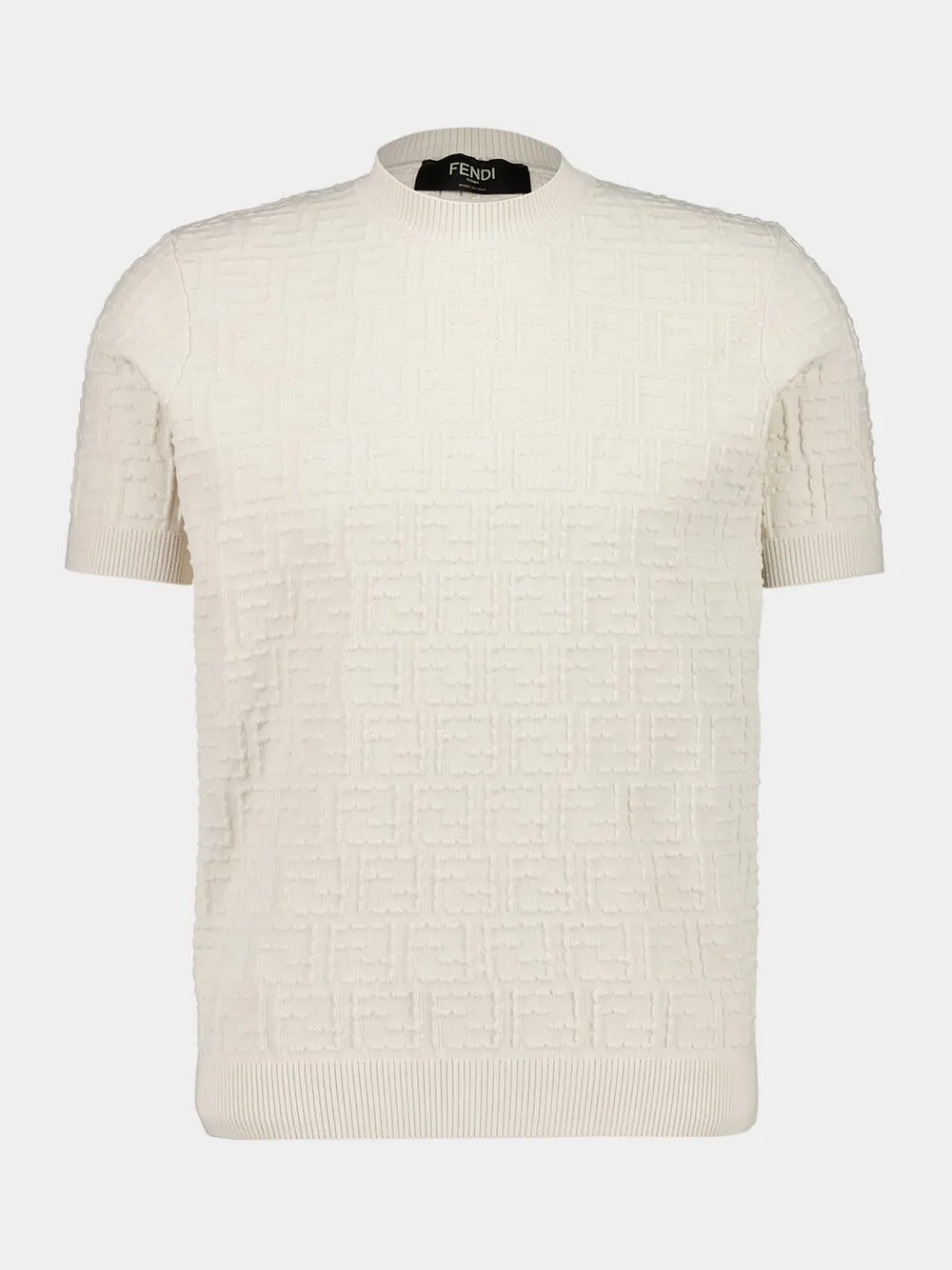 White FF Selleria Cotton Pullover