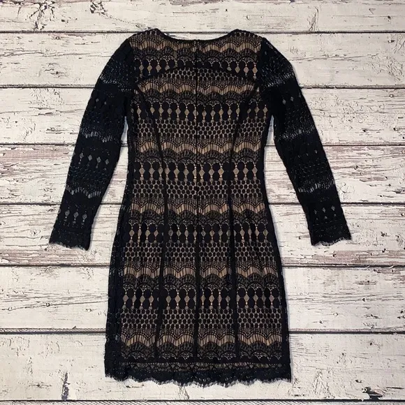 White House black market black lace dress