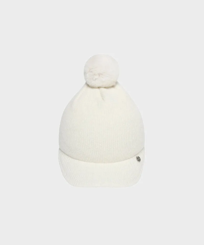 WideAngle: Co Knit Beanie Winter Cap L - Off-White