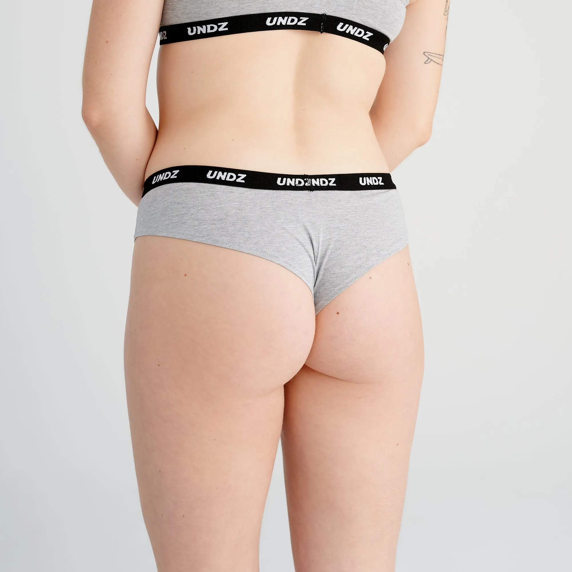 WOMEN CHEEKY COTTON HEATHER GREY