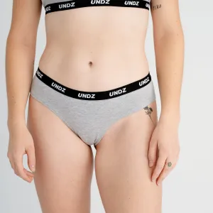 WOMEN CHEEKY COTTON HEATHER GREY