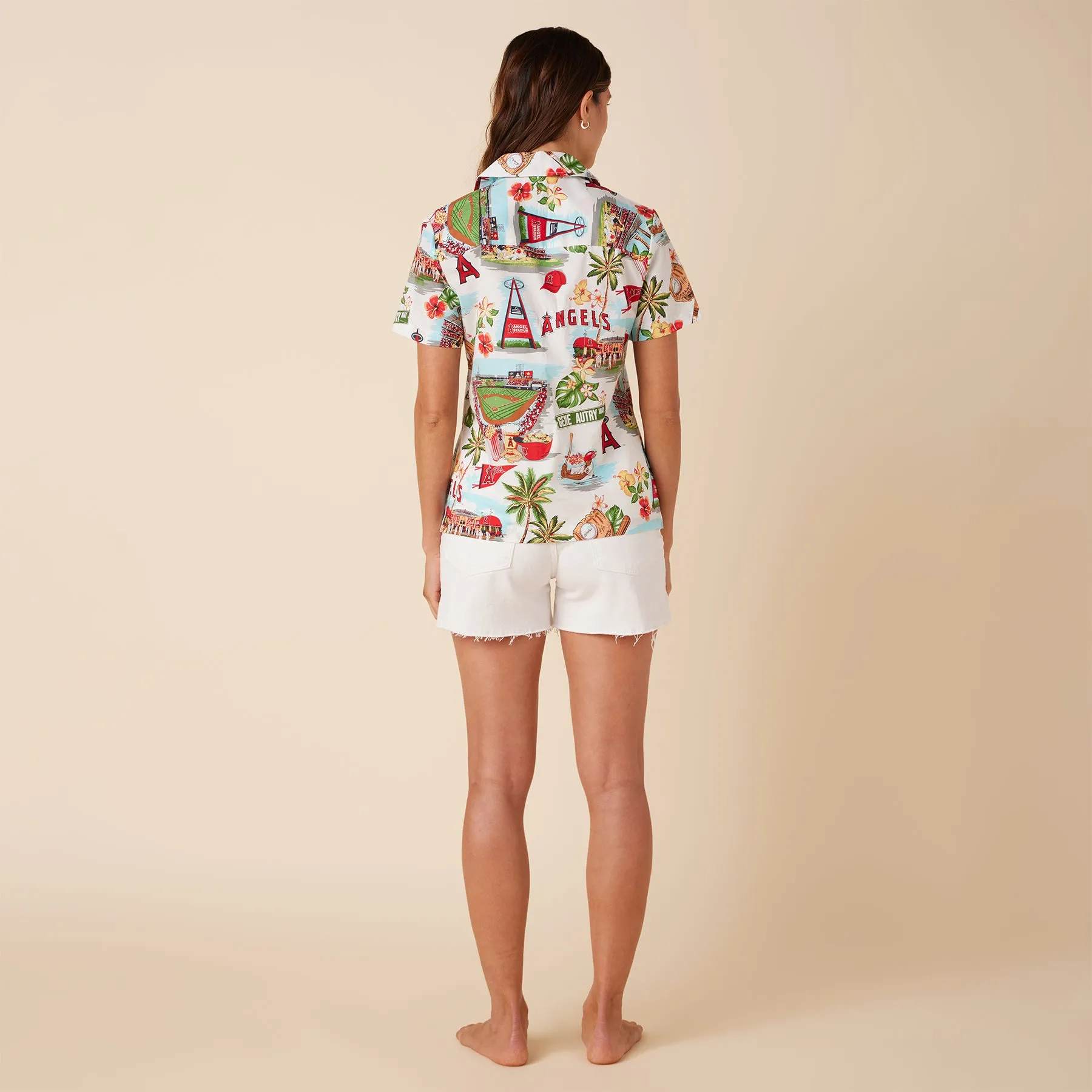 WOMEN'S LOS ANGELES ANGELS SCENIC CAMP SHIRT