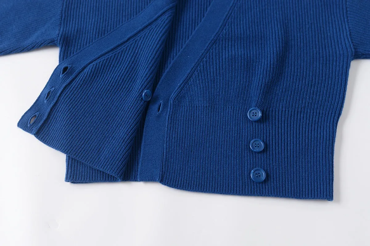 Wool Blend Wrap Cardigan