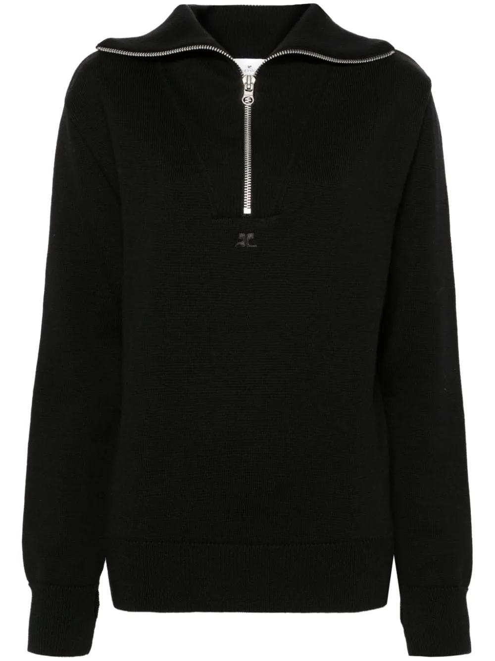 Wool zipped sweater