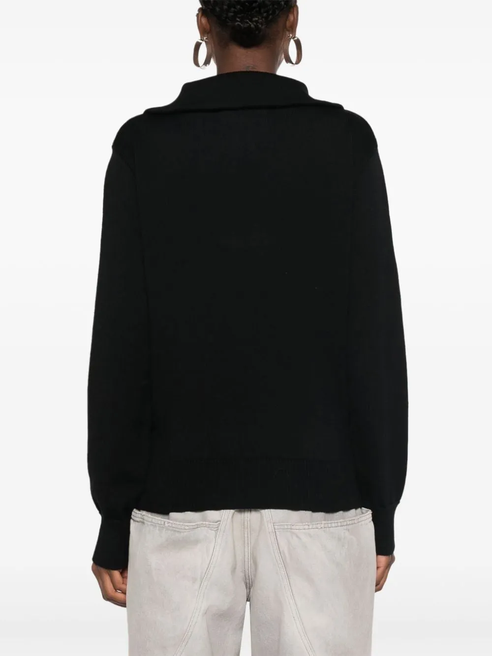 Wool zipped sweater